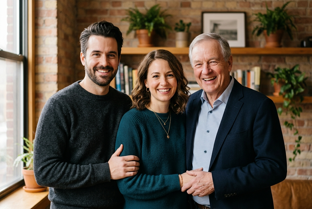 Nina, Michael und Jan Hellfritz